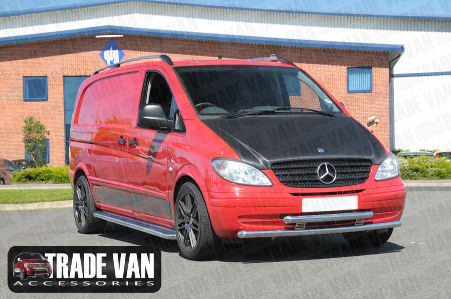 MERCEDES VITO VAN VIANO DOUBLE TUBE CITY BAR STAINLESS STEEL 0409 eBay